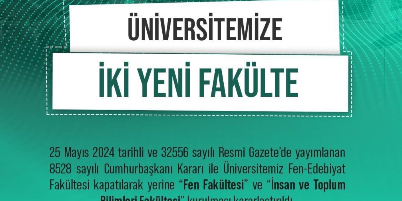 Ni De Mer Halisdemir Niversitesine Yeni Fak Lte