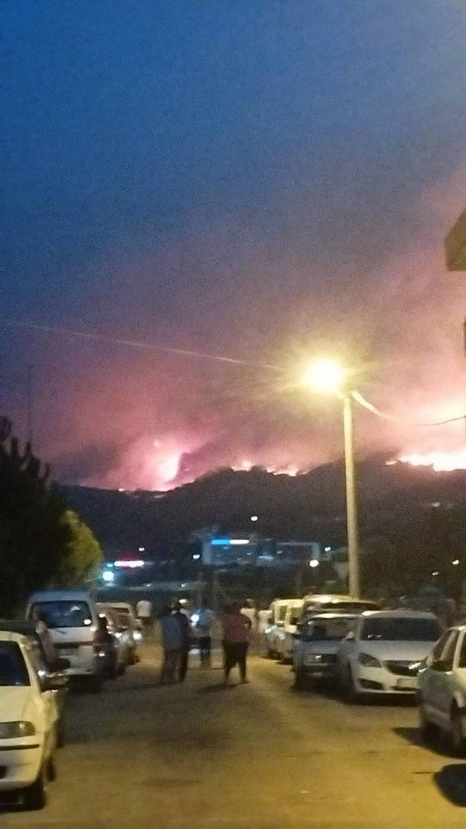 Çanakkale'de yangın evlere ulaştı, evler alev alev yanıyor 22