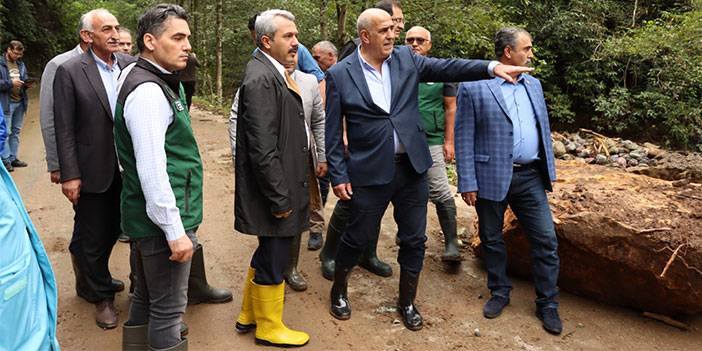 Vali Baydaş, Heyelan Olan Bölgeleri İnceledi