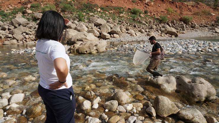 RTEÜ'lü akademisyenler leopar sazanı bulmak için Siirt’te 6