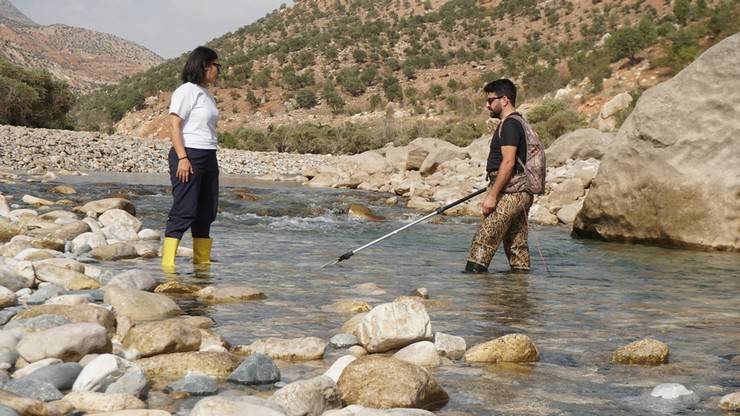 RTEÜ'lü akademisyenler leopar sazanı bulmak için Siirt’te 7