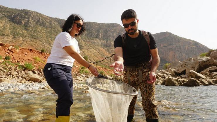 RTEÜ'lü akademisyenler leopar sazanı bulmak için Siirt’te 8