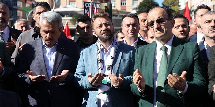 Rize'de Filistin'e destek gösterisi düzenlendi