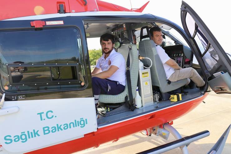 Karadeniz'de ambulans helikopterle 9 ayda 198 hasta taşındı 10