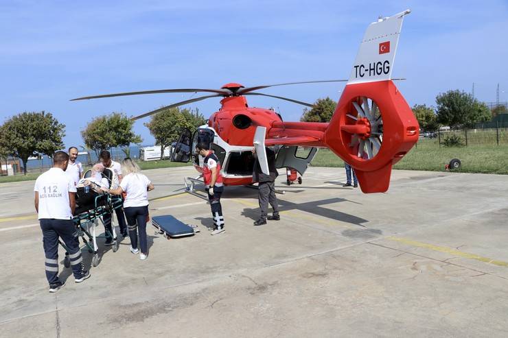 Karadeniz'de ambulans helikopterle 9 ayda 198 hasta taşındı 6