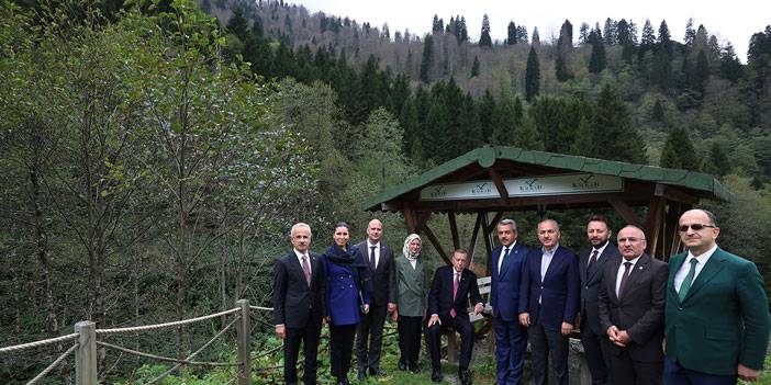 Cumhurbaşkanı Erdoğan, Ayder Yaylası'nda incelemelerde bulundu