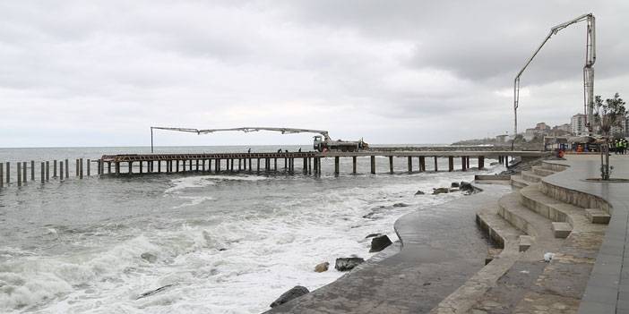 Rize'de İskele Projesi Devam Ediyor