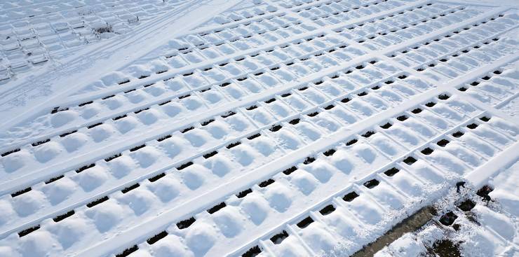 Erzurum'da kışlık bin mezar kazıldı 17