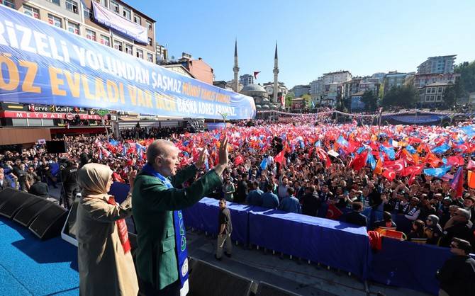 Cumhurbaşkanı Erdoğan Rize'de 2