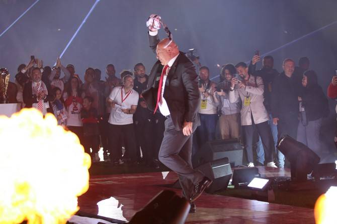 Süper Lig'e yükselen Samsunspor kupasını aldı 44