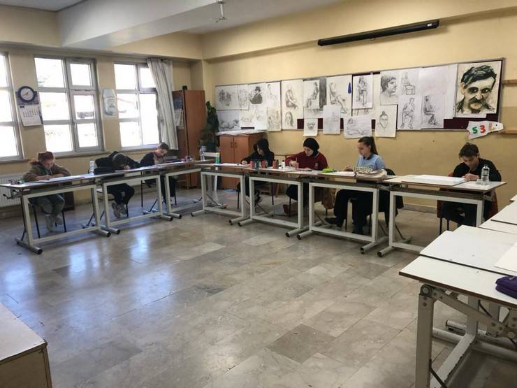 Rize'de Türkiye Yüzyılı Canlı Çizim Yarışması Düzenlendi 8