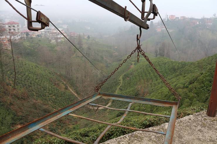 Rize'de tehlikeli teleferik yolculuğu ‘yol’ ile son buldu 14