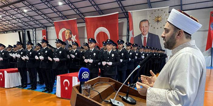 Rize eğitimini tamamlayan 365 polis adayı yemin etti