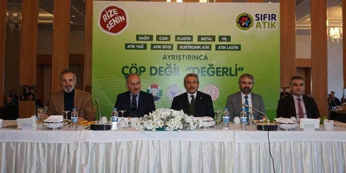 Rize’de Sıfır Atık 'Rize Senin' Projesinin tanıtım toplantısı  gerçekleştirildi