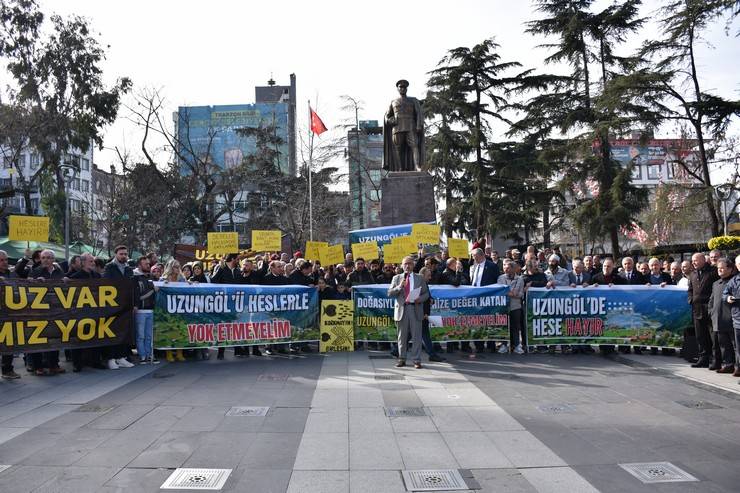 Trabzon'da HES protestosu 1