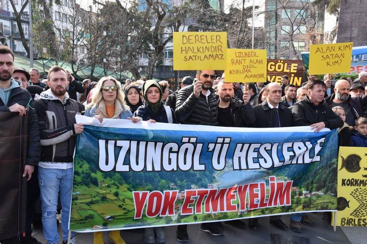 Trabzon'da HES protestosu 4