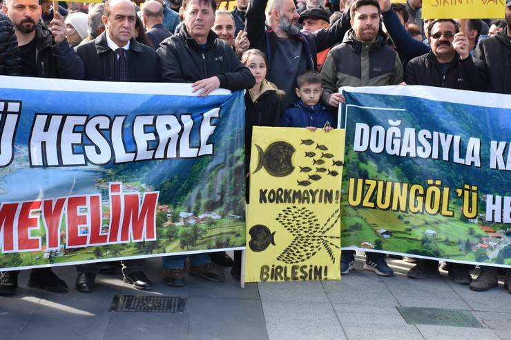 Trabzon'da HES protestosu 6