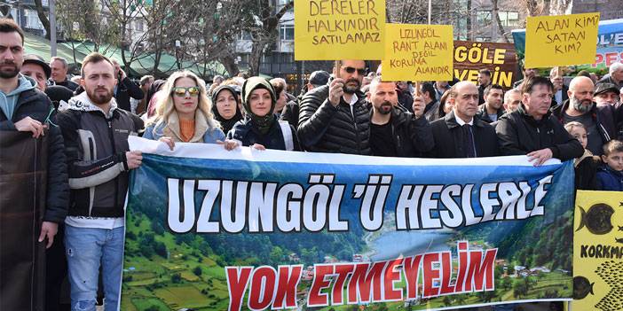Trabzon'da HES protestosu
