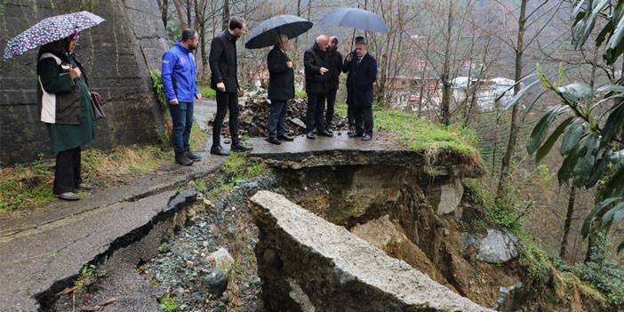 Rize İl Genel Meclisi Başkanı Karafazlı Pınarbaşı ve Veliköy'de İncelemelerde Bulundu