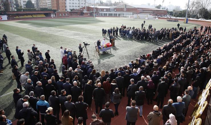 Hayatını kaybeden Rizeli iş insanı Fenerbahçe Eski Başkanı Tahsin Kaya için Dereağzı'nda tören düzenlendi 24