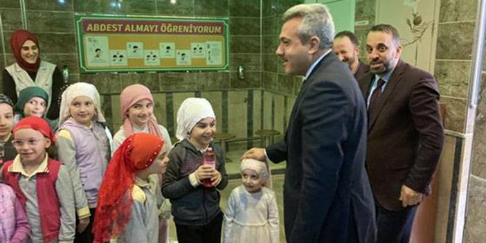 Rize Valisi Baydaş’tan Berat Camii Kur’an Kursu’na Ziyaret