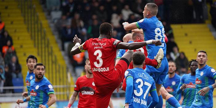 Çaykur Rizespor - Gaziantep FK maçından kareler