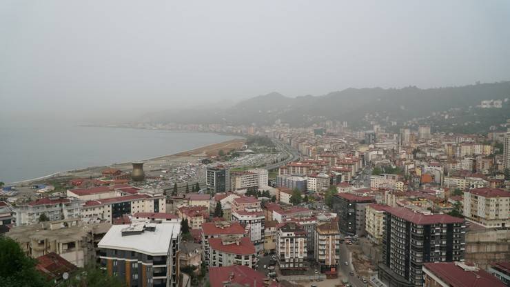 Rize'de çöl tozu etkisi 14