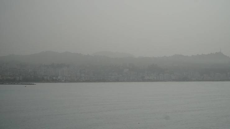 Rize'de çöl tozu etkisi 2