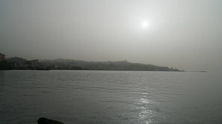 Rize'de çöl tozu etkisi 3