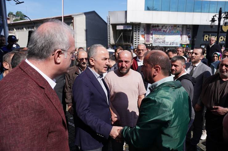 Hayatını kaybeden Rize Belediyesi personeli Turgut Yıldırım'a son veda 4