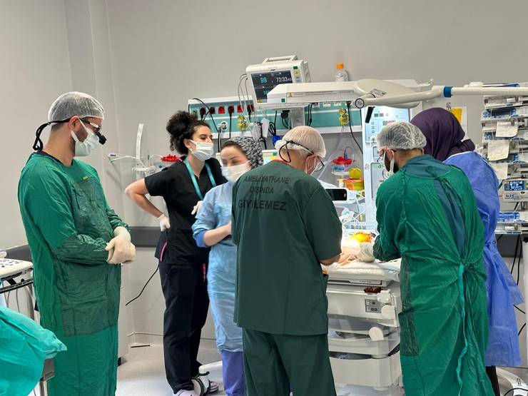 Rize'de İkiz Bebeklerin Hayatı, İstanbul'dan Gelen Ekip Tarafından Kurtarıldı 7