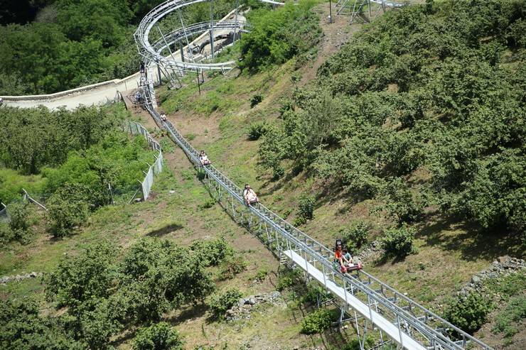 Ordu'da turistler dağ kızağı heyecanı yaşıyor 10