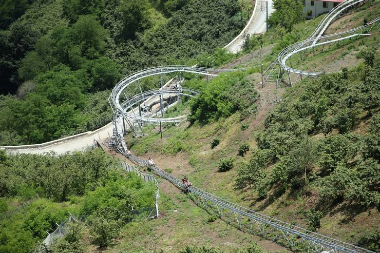 Ordu'da turistler dağ kızağı heyecanı yaşıyor 8