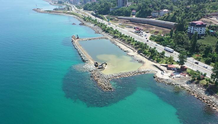 Rize'ye 700 Metrelik Halk Plajı Yapılıyor 5