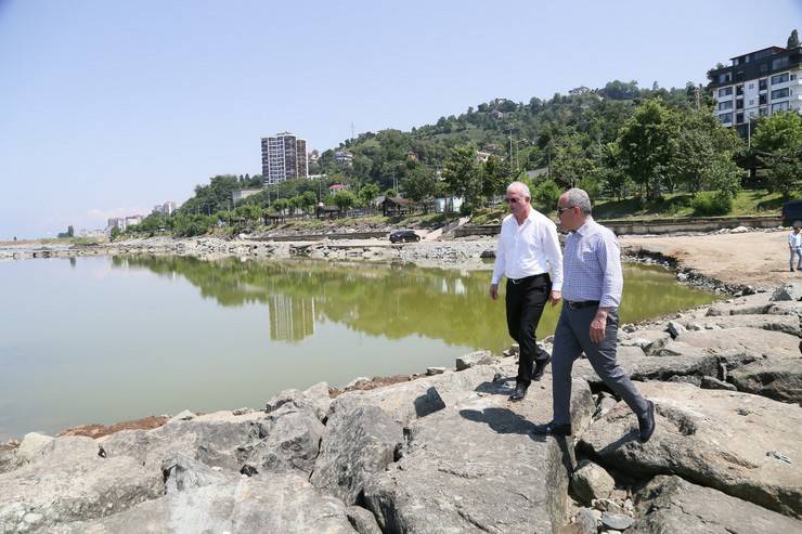 Rize'ye 700 Metrelik Halk Plajı Yapılıyor 7