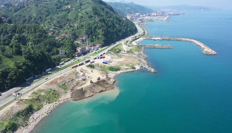 Rize'de Deniz Dolgusu Üzerinde 300 Dönümlük Yeni Bİr Alan Oluşturuluyor 5