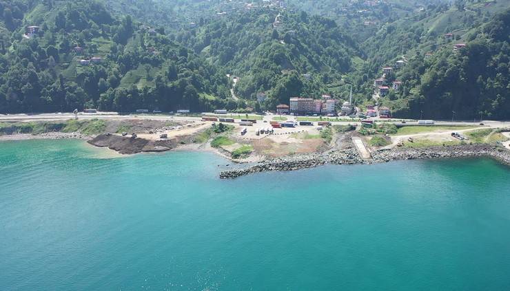 Rize'de Deniz Dolgusu Üzerinde 300 Dönümlük Yeni Bİr Alan Oluşturuluyor 7