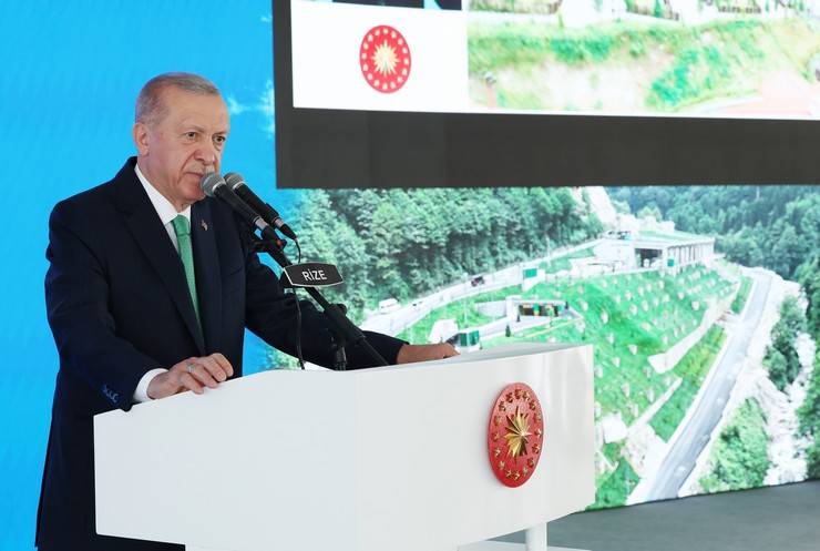 Cumhurbaşkanı Erdoğan, Rize'de Toplu Açılış Töreni"nde 10