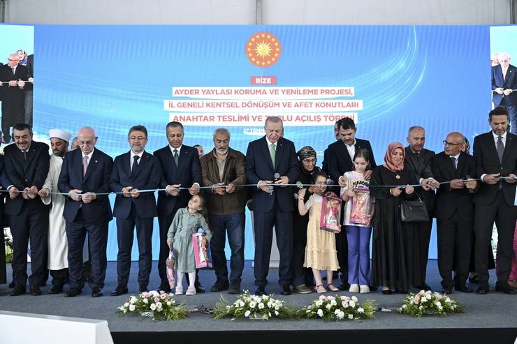 Cumhurbaşkanı Erdoğan, Rize'de Toplu Açılış Töreni"nde 20