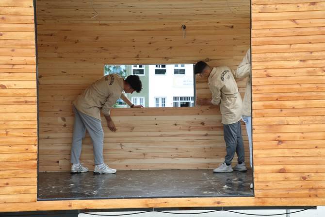 Rize'de meslek lisesi öğrencilerinden taşınabilir ev üretimi 11