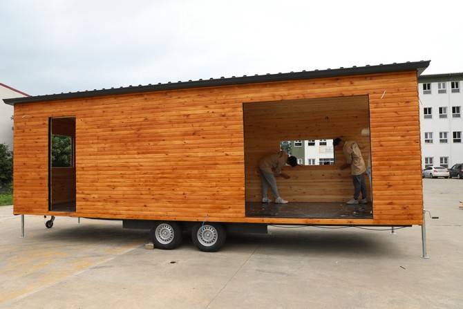 Rize'de meslek lisesi öğrencilerinden taşınabilir ev üretimi 12