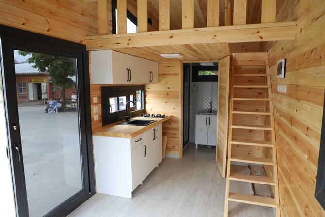 Rize'de meslek lisesi öğrencilerinden taşınabilir ev üretimi 7