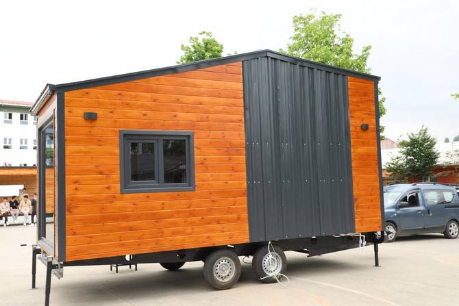 Rize'de meslek lisesi öğrencilerinden taşınabilir ev üretimi 8