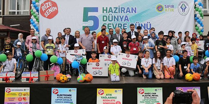 Rize'de Sıfır Atık Yarışması'nın ödül töreni yapıldı