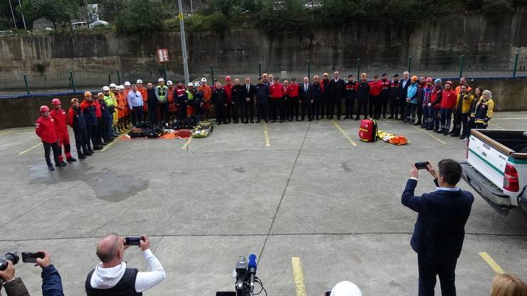 Rize'de maden sahasında yangın söndürme ve arama kurtarma tatbikatı gerçekleştirildi 22