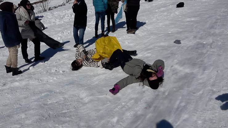 Ayder’de, kar festivali kayakla başladı 5