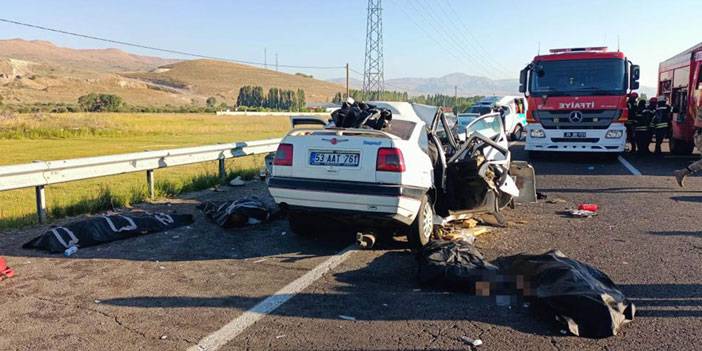 Rize plakalı araç kaza yaptı 4 ölü