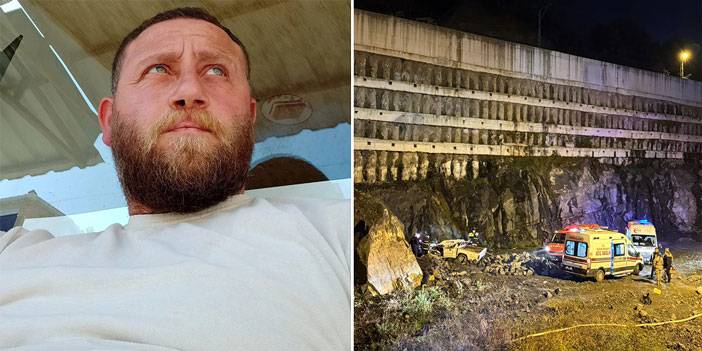 Rize'de otobüs terminali inşaat alanına düşen kamyonetin sürücüsü hayatını kaybetti