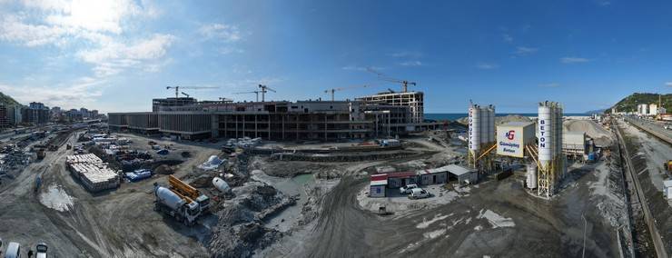 Rize Şehir Hastanesi inşaatı hız kesmeden devam ediyor 2