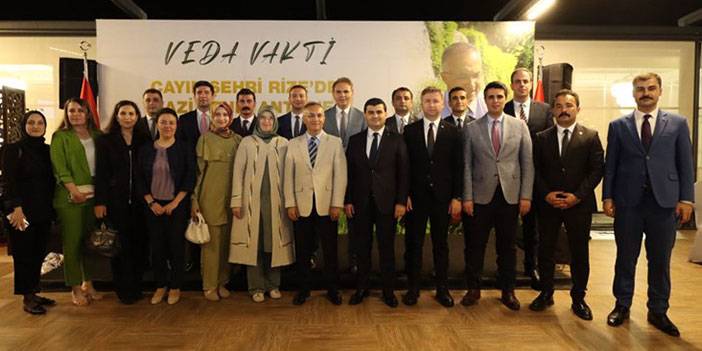 Vali Kemal Çeber Onuruna Rize'de Veda Programı Düzenlendi